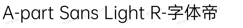 A-part Sans Light R字体转换